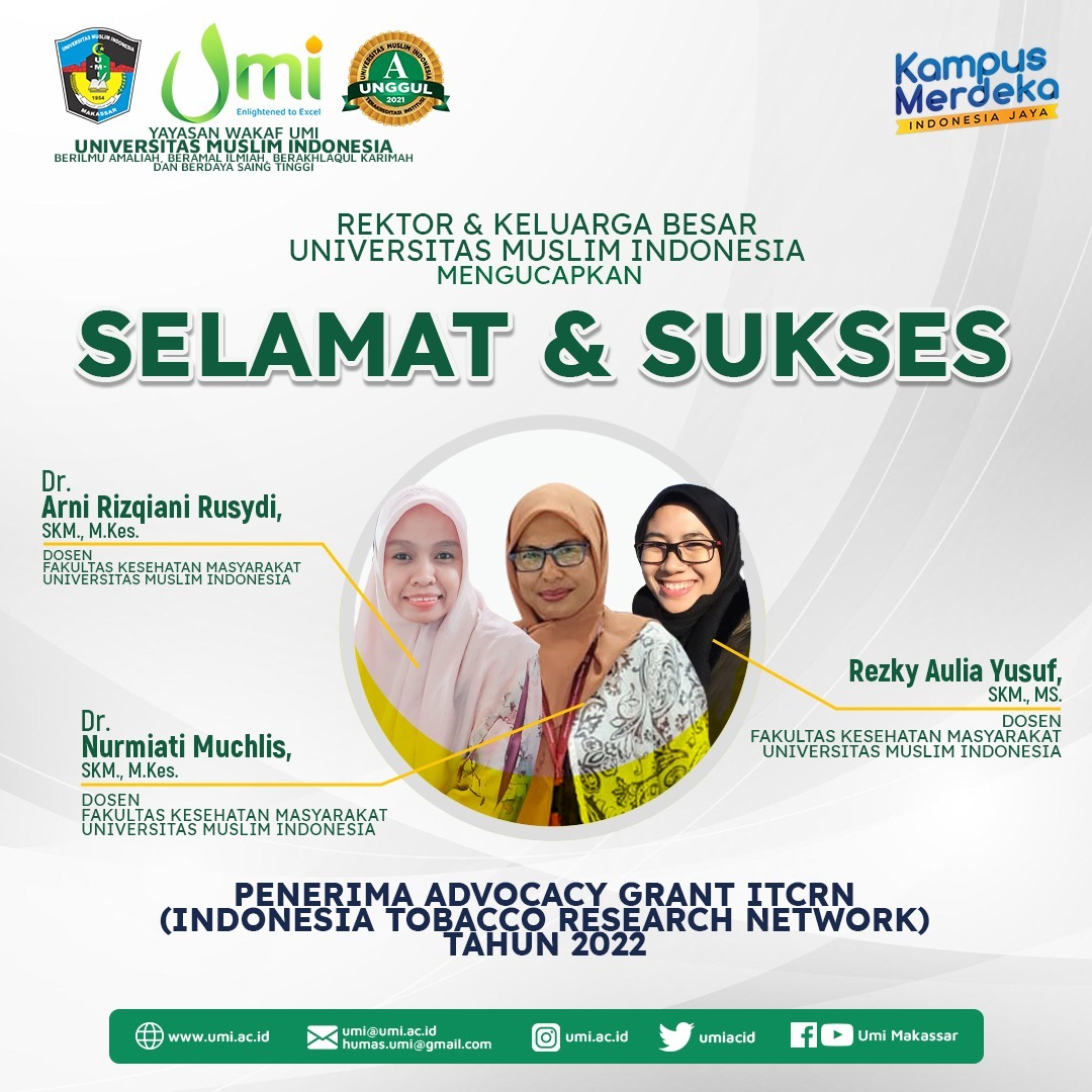 Dosen UMI Penerima Riset Advocacy Grant ITCRN 2022