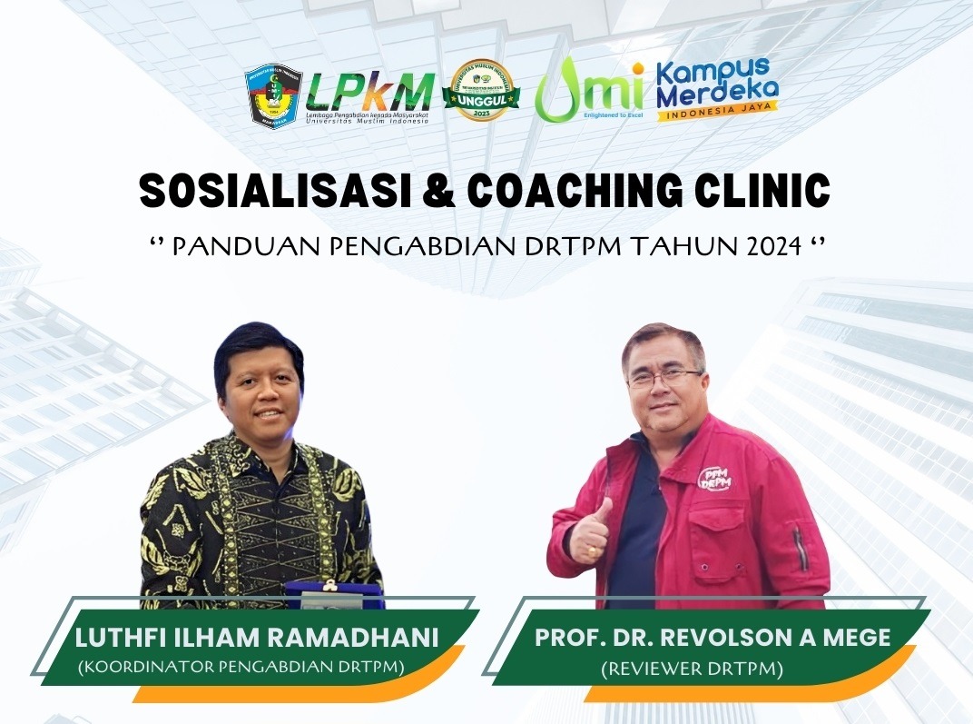 LPkM UMI Gelar Sosialisasi dan Coaching Clinic Panduan Pengabdian DRTPM Tahun 2024