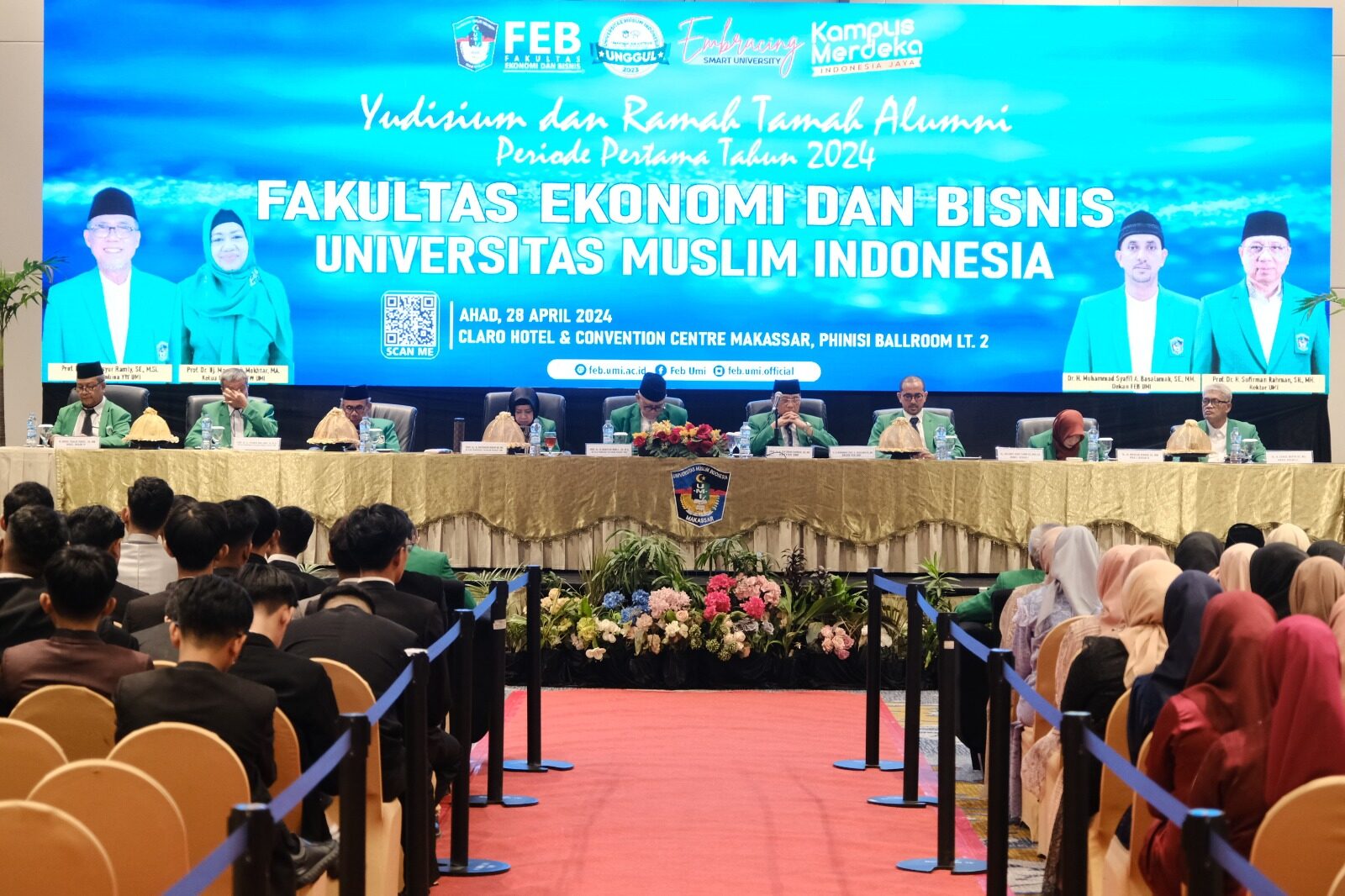 Ramah Tamah dan Silaturahmi Periode I 2024, FEB UMI Kukuhkkan 324 Alumni Baru