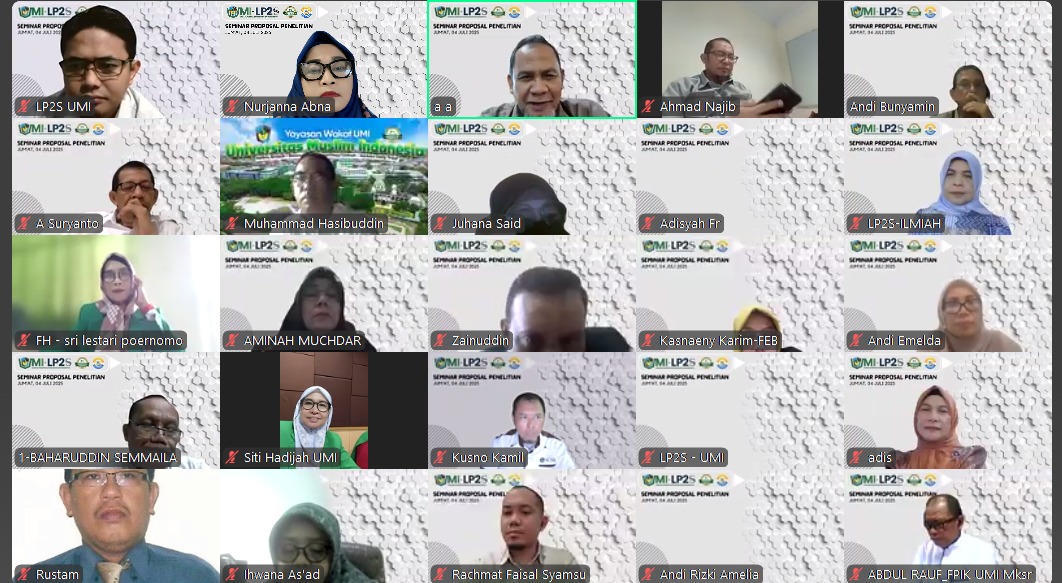 Penyamaan Persepsi Reviewer : Langkah Strategis LP2S UMI Tingkatkan Mutu Penelitian