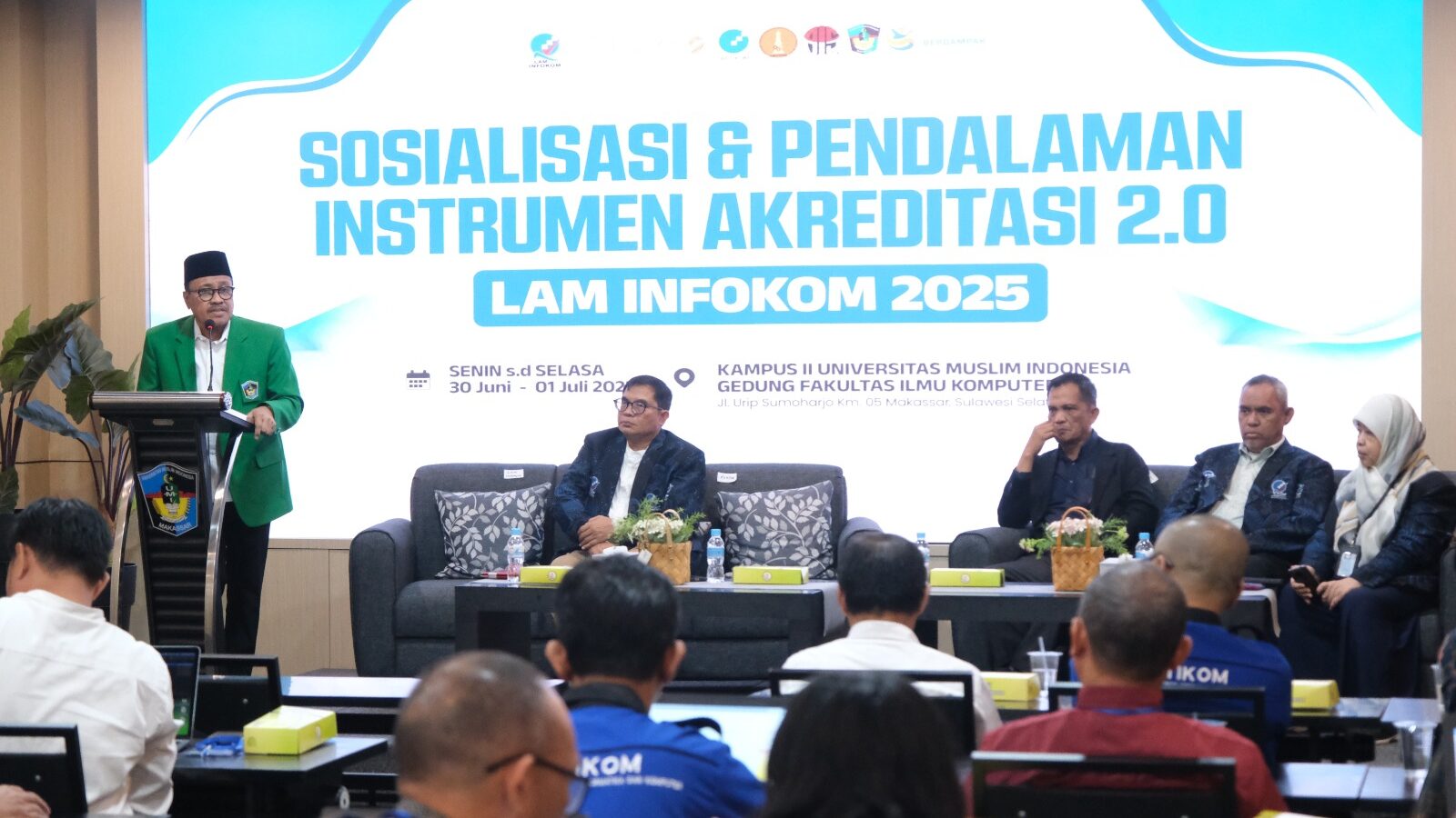Diikuti PT LLDikti IX, XIV, dan XVI, FIKOM UMI Tuan Rumah Sosialisasi dan Pendalaman Instrumen Akreditasi 2.0