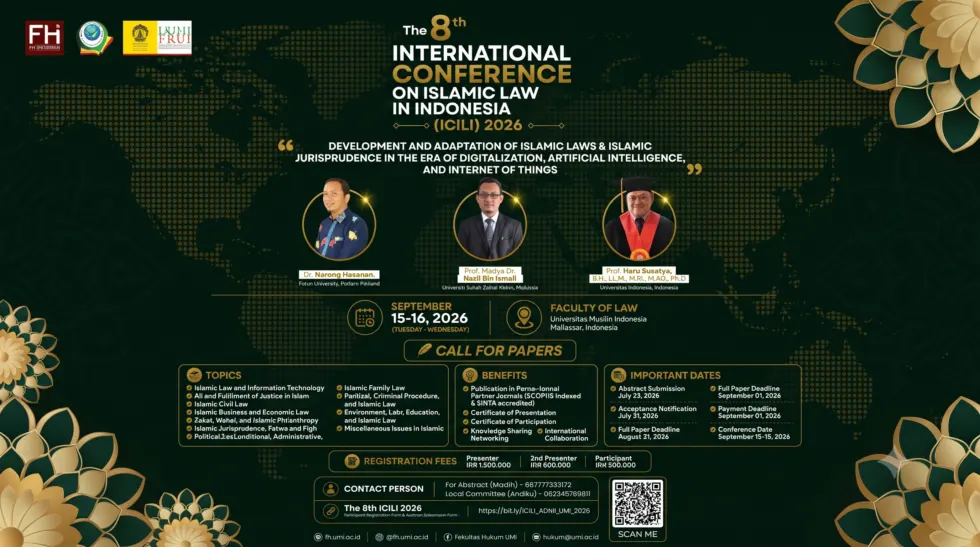 The 8th International Conference on Islamic Law in Indonesia (ICILI) 2026