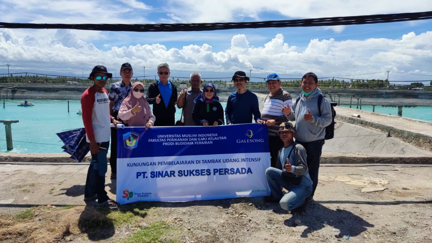 Dosen FPIK UMI, Kunjungan Pembelajaran di Tambak Udang Intensif, PT. SSP – Jeneponto
