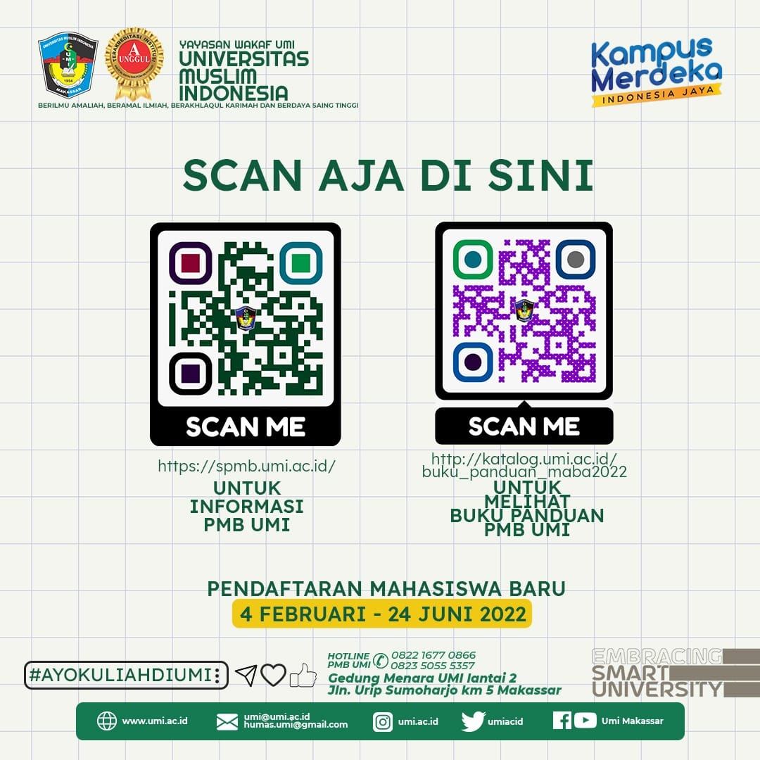 Ingat! Pendaftaran Camaba di UMI 2022 Akan Berakhir 24 Juni 2022