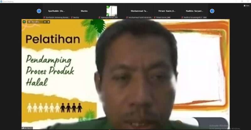 UPT. Halal Center UMI Gelar Pelatihan Pendamping Proses Produksi Halal