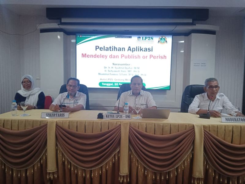 LP2S UMI Gelar Pelatihan Aplikasi Mendeley dan Publish or Perish