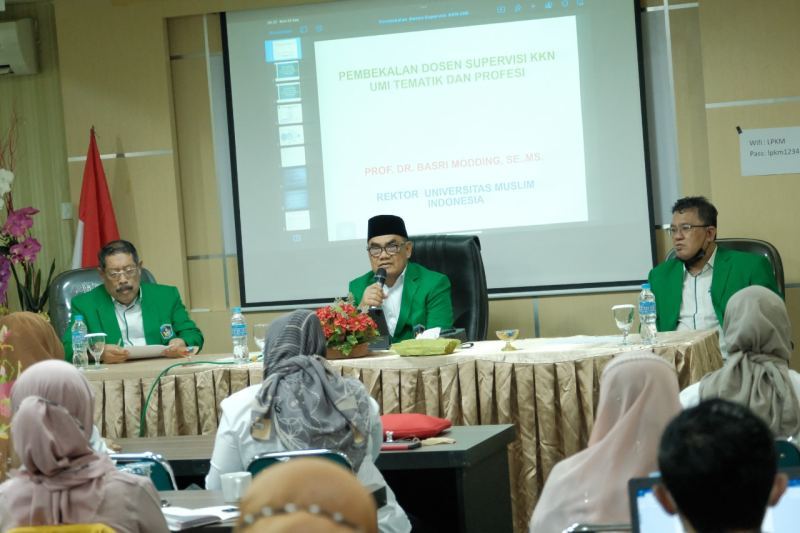 LPkM UMI Gelar Pembekalan dan Pelatihan Dosen Supervisi/Pendamping Lapangan KKN Tematik dan Profesi
