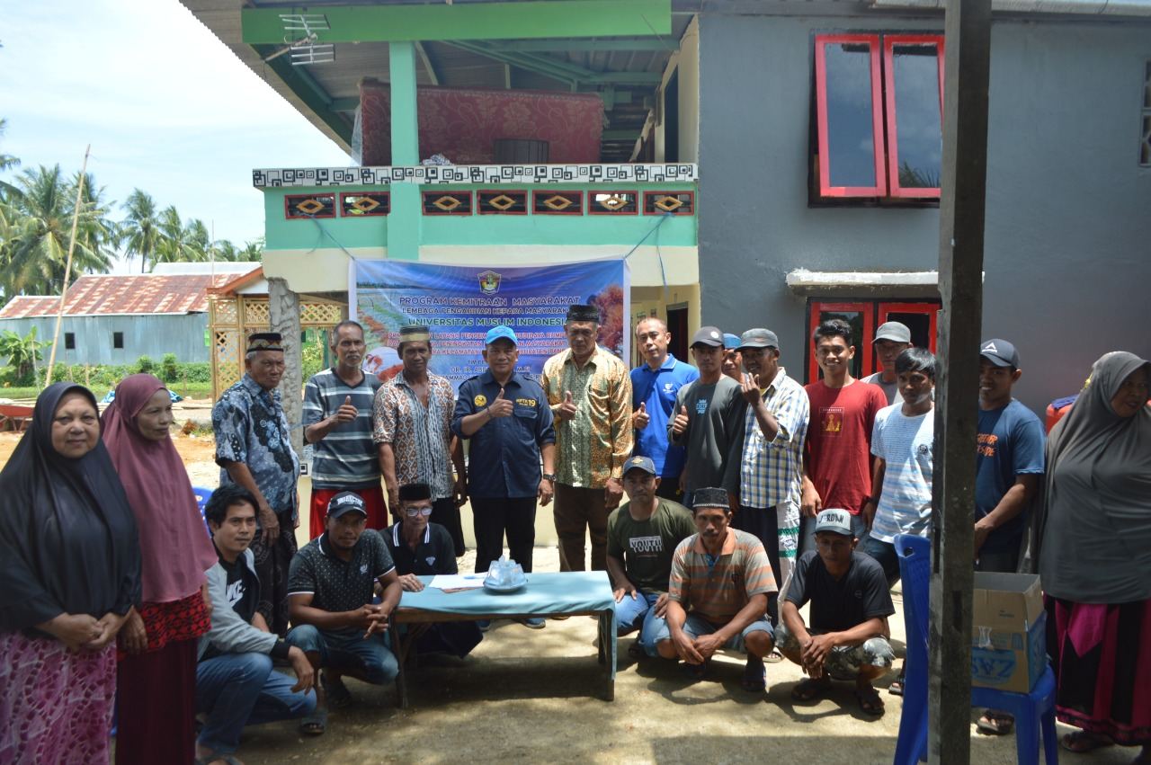Tim PKM FPIK UMI Sosialisasi Pengembangan Budidaya Rumput Laut di Pangkep