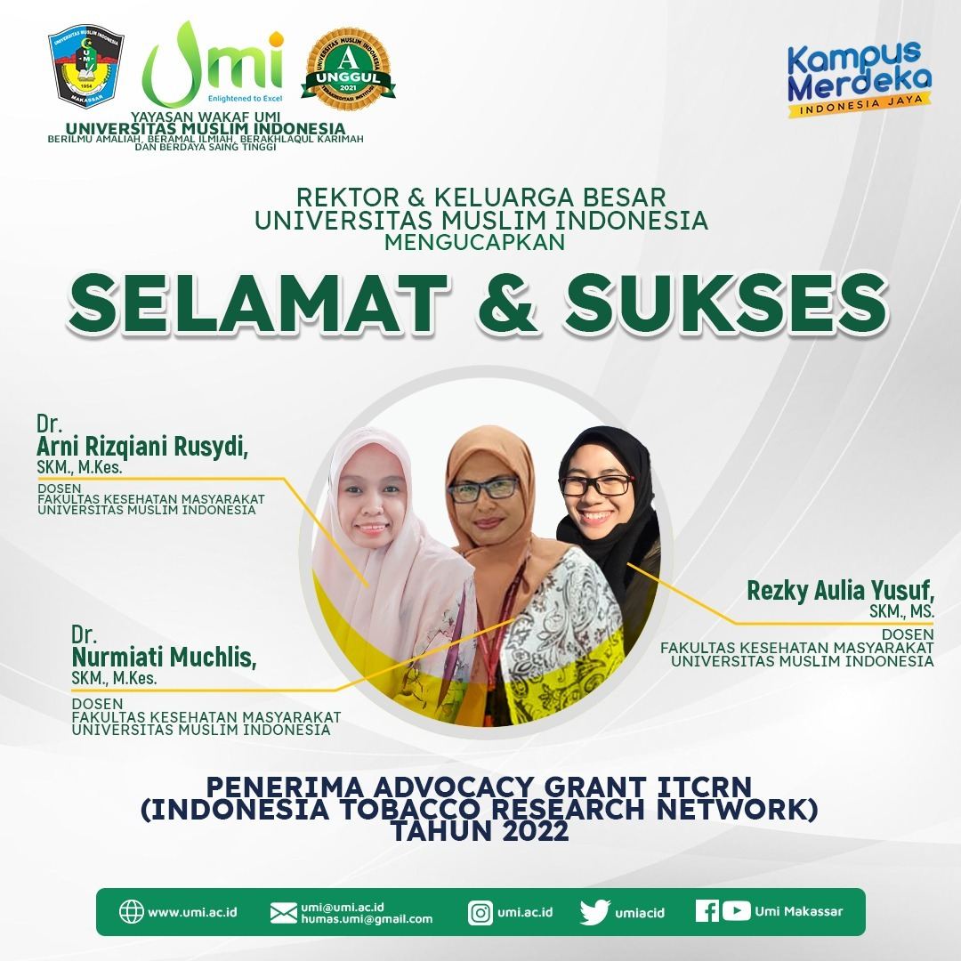 Dosen UMI Penerima Riset Advocacy Grant ITCRN 2022