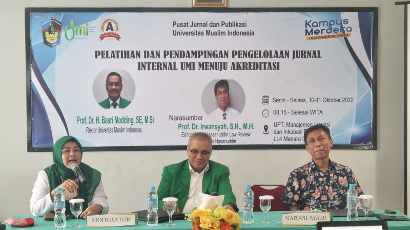 PJP UMI Gelar Pelatihan Dan Pendampingan Pengelolaan Jurnal Menuju Akreditasi