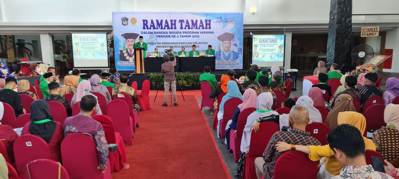 109 Peserta Ikuti Ramah Tamah FPIK UMI Wisuda Periode II 2022