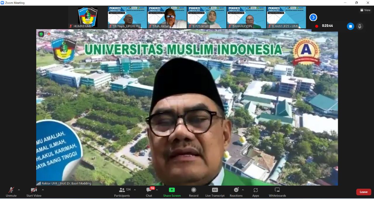 Pelatihan Pekerti Angk. XXIV LP2S UMI Diikuti Sebanyak 126 Dosen dari 19 Provinsi di Indonesia