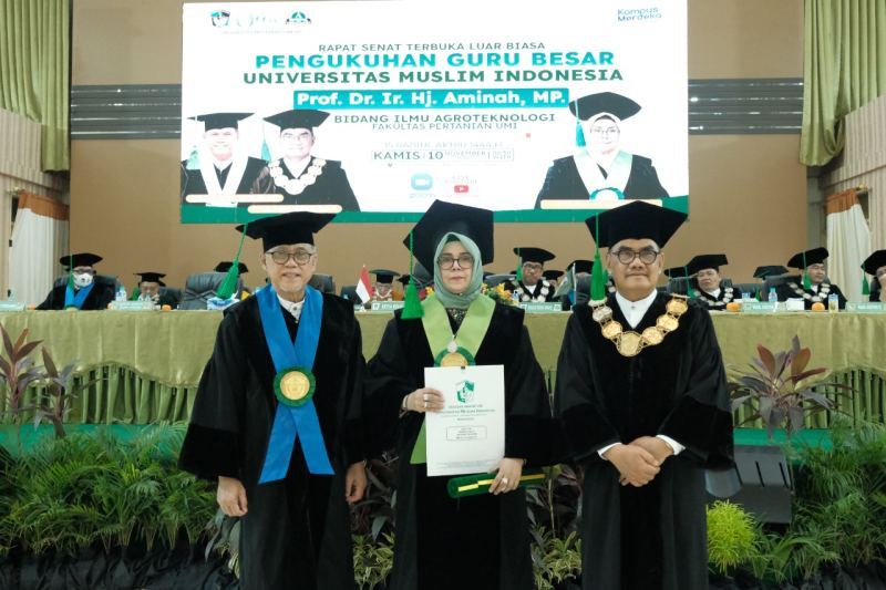 Pengukuhan Guru Besar Prof Aminah di UMI, Prof Mansyur Ramly: Professor Itu Memiliki Ketawaduan Intelektual