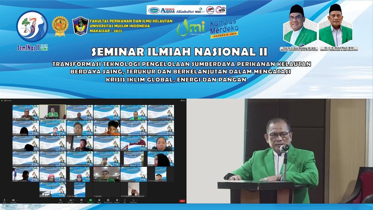 80 Paper dari 25 Perguruan Tinggi Terdaftar di Seminar Nasional FPIK UMI