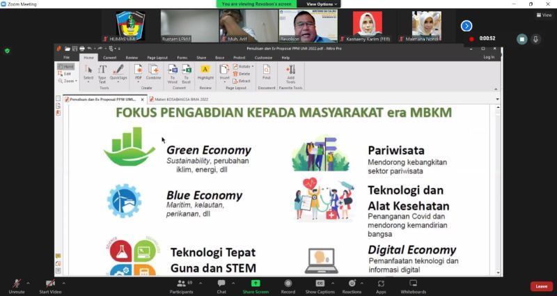 LPkM UMI Gelar Coaching Clinic Proposal Pengabdian DRTPM RISTEK DIKTI