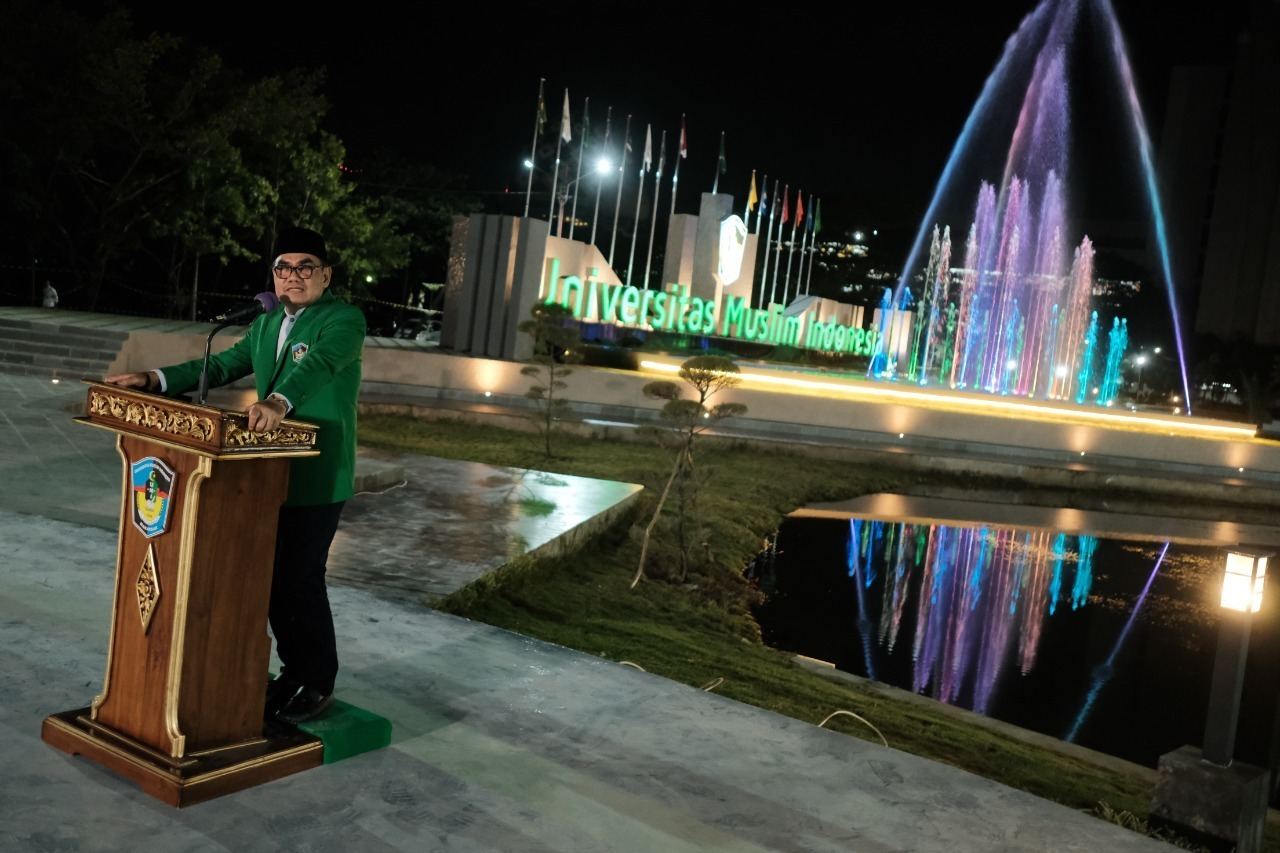 Diresmikan, Ada Air Mancur Bersholawat di Taman Firdaus UMI
