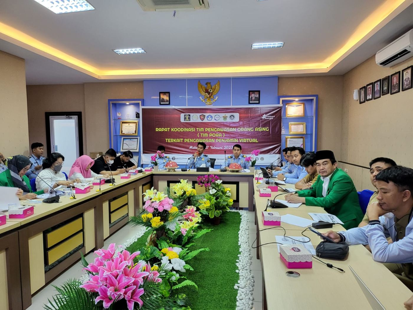 Rektor UMI Menghadiri Koordinasi Tim Pengawasan Penjamin Virtual di Kantor Imigrasi