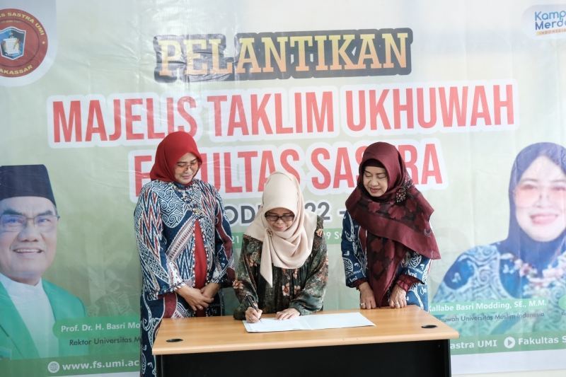 Resmi Dilantik, Ketua MT. Ukhuwah Fakultas Sastra Berkomitmen Wujudkan UMI Smart University