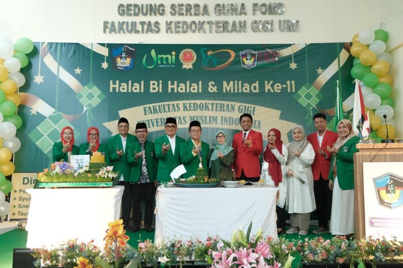 Halal bi Halal FKG UMI Dirangkaikan Perayaan Milad ke 11