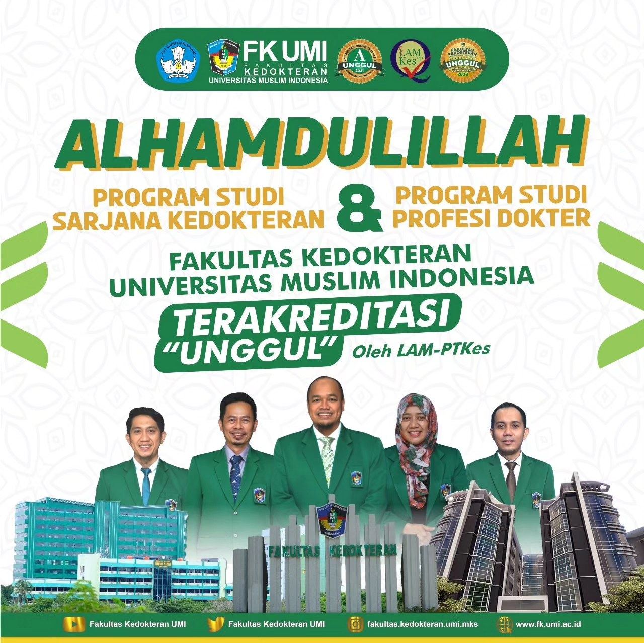 2018 Lalu Akreditasi A, Kini Program Studi di FK UMI Raih Akreditasi Unggul di 2023