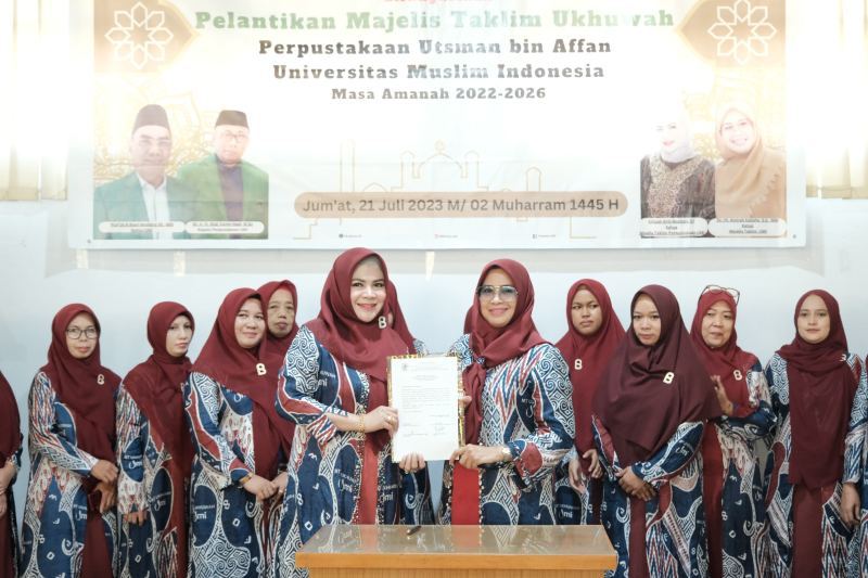 Ketua MT Ukhuwah UMI Lantik  MT. Ukhuwah Perpustakaan Utsman bin Affan UMI