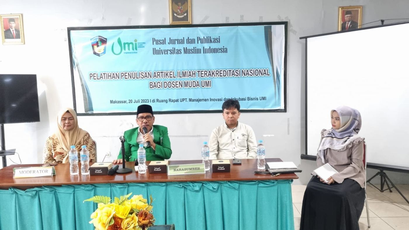 PJP UMI Gelar Pelatihan Penyusunan Artikel Jurnal Nasional Terakreditasi bagi Dosen Muda