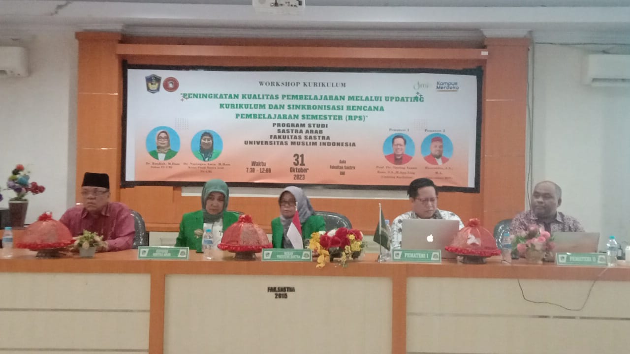 Berikan Kualitas Pembelajaran, Prodi Sastra Arab FS UMI Gelar Workshop Kurikulum