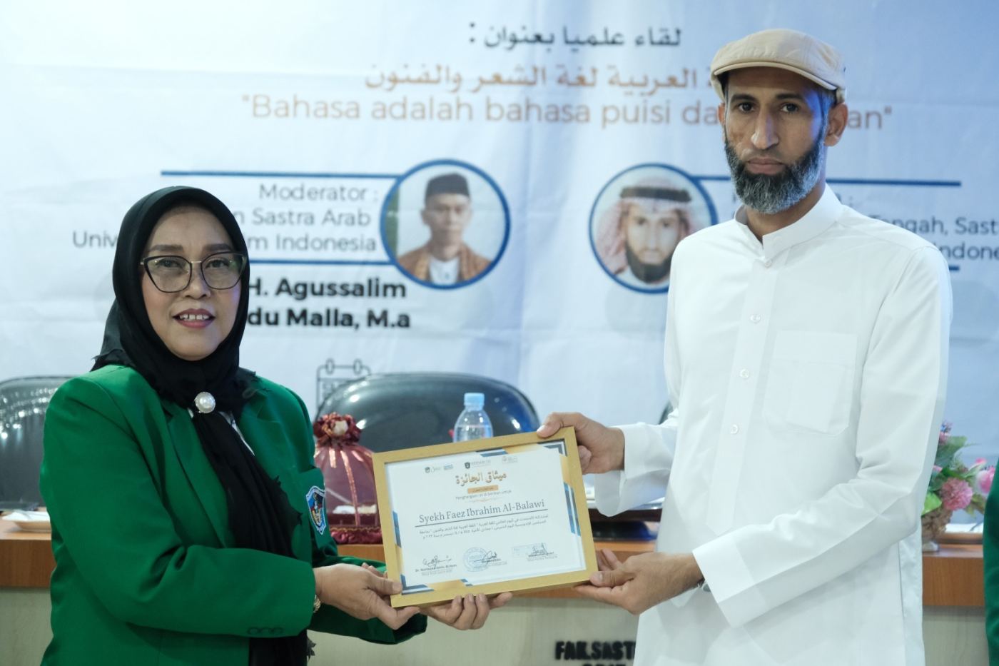 Peringati Hari Bahasa Arab Sedunia 2023, HIMSAB FS-UMI Hadirkan Dosen Timur Tengah Syaikh Faiz Ibrahim Al-Balawiy