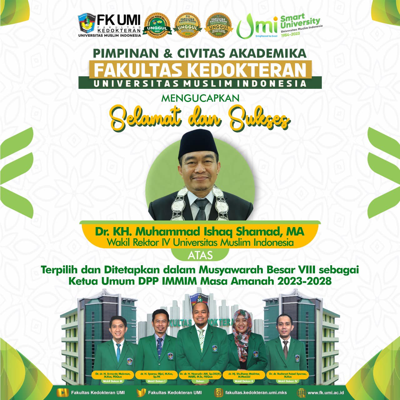 Calon Tunggal, WR IV UMI Terpilih Jadi Ketua DPP IMMIM