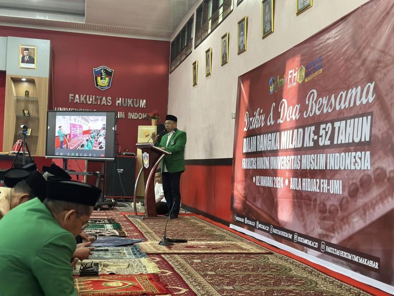 Milad ke-52, FH-UMI Gelar Dzikir dan Doa Bersama
