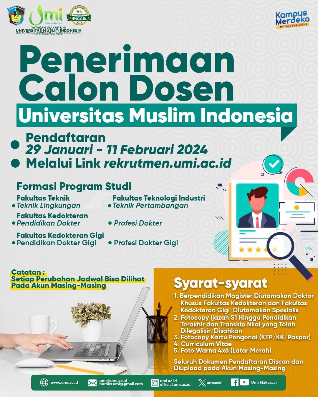 Penerimaan Calon Dosen UMI