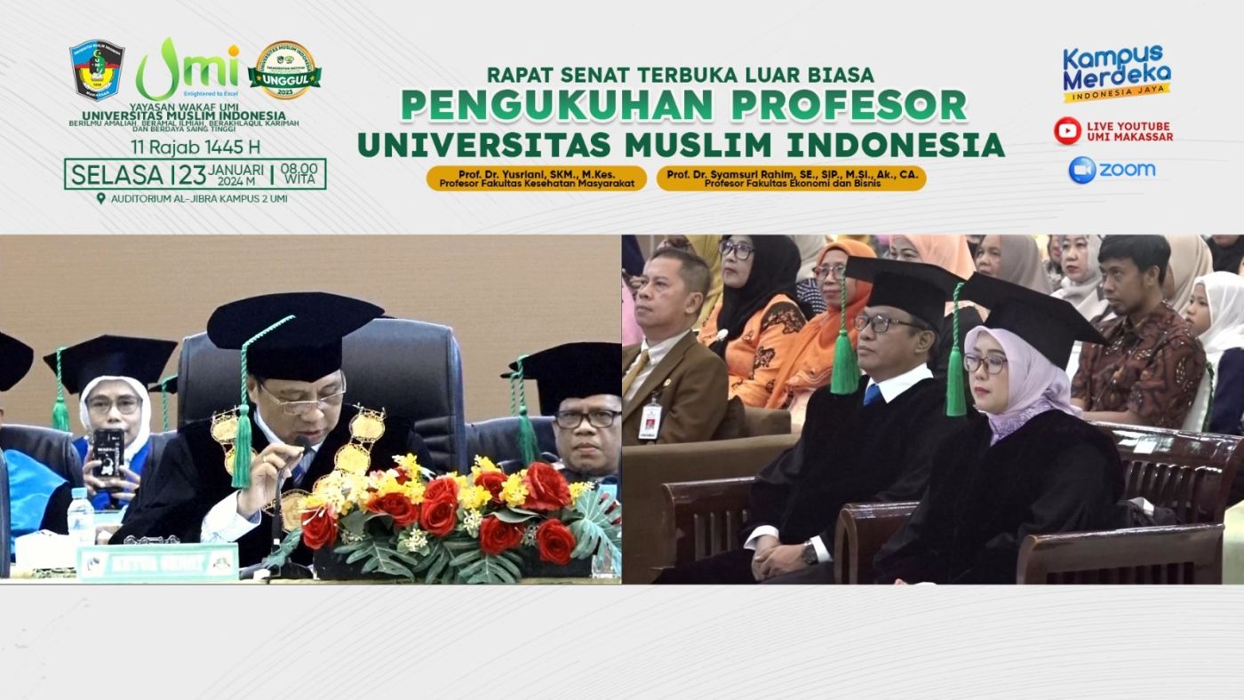 UMI Kukuhkan Dua Profesor, Salah Satunya Jadi Yang Termuda