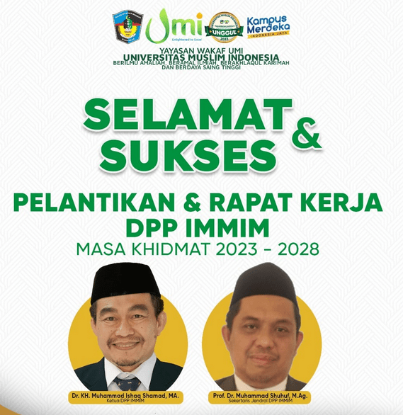WR IV UMI Resmi Dikukuhkan Jadi Ketua DPP IMMIM, Cetak Sejarah Baru