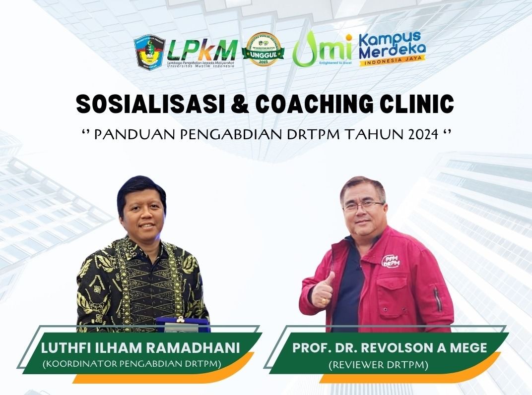 LPkM UMI Gelar Sosialisasi dan Coaching Clinic Panduan Pengabdian DRTPM Tahun 2024