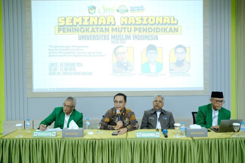 Hadirkan Kepala Sekolah dan Guru SMA Sederajat Sulawesi Selatan, UMI Gelar Seminar Nasional Peningkatan Mutu Pendidikan