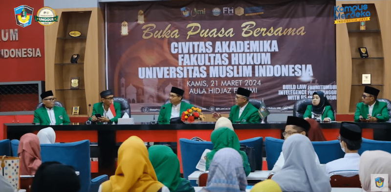 FH-UMI Gelar Penyerahan SK Penerima Amanah Dirangkaikan Buka Puasa Bersama