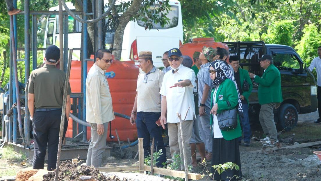 Safari Ramadhan 1445 H, Pimpinan YW UMI Tinjau Sumur Bor Calon Desa Binaan di Jeneponto
