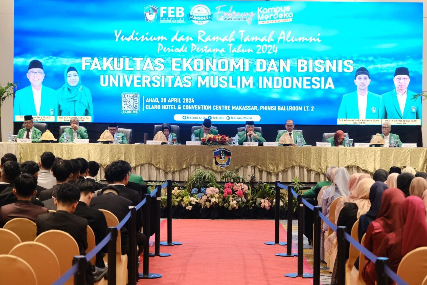 Ramah Tamah dan Silaturahmi Periode I 2024, FEB UMI Kukuhkkan 324 Alumni Baru