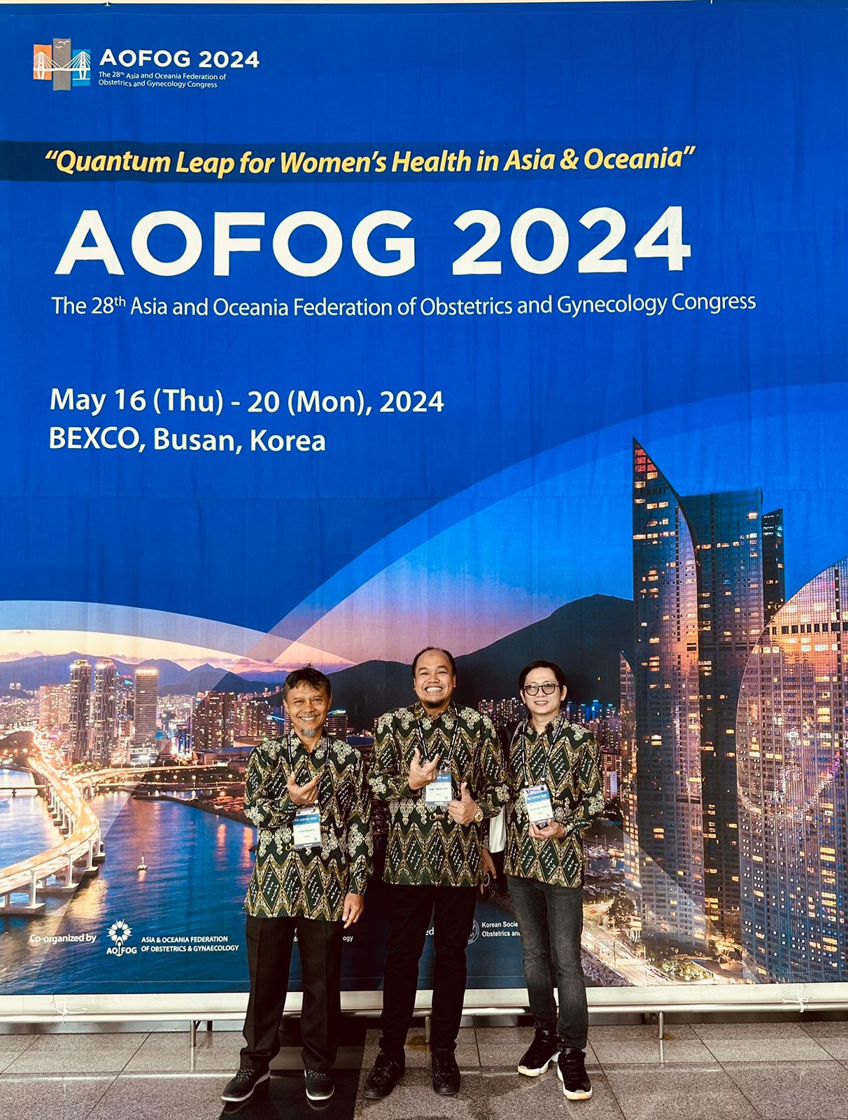 3 Dosen OBGIN FK UMI Paparkan hasil Penelitian   di Event Internasional  AOFOQ 2024 di Korea 