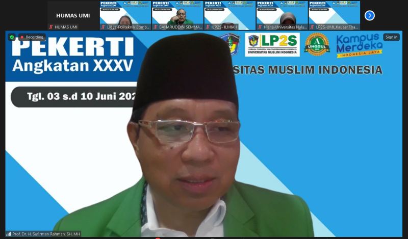 LP2S UMI Gelar Pekerti Angkatan XXXV, Ini Harapan Rektor UMI