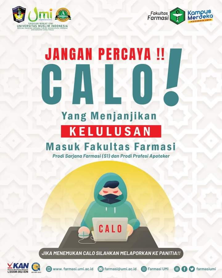 Penerimaan Maba 2024, WR I UMI : Jangan Percaya Calo