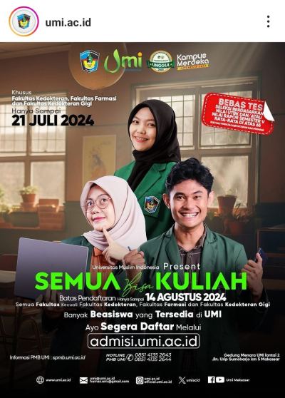 Segera Daftar, 14 Hari Lagi Pendaftaran di PTS Terbaik di Indonesia Timur versi Webometric Akan Ditutup