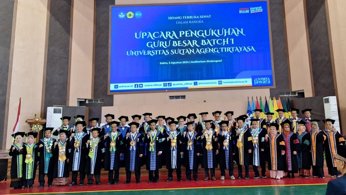 Alumni UMI Dikukuhkan jadi Guru Besar di Untirta Banten