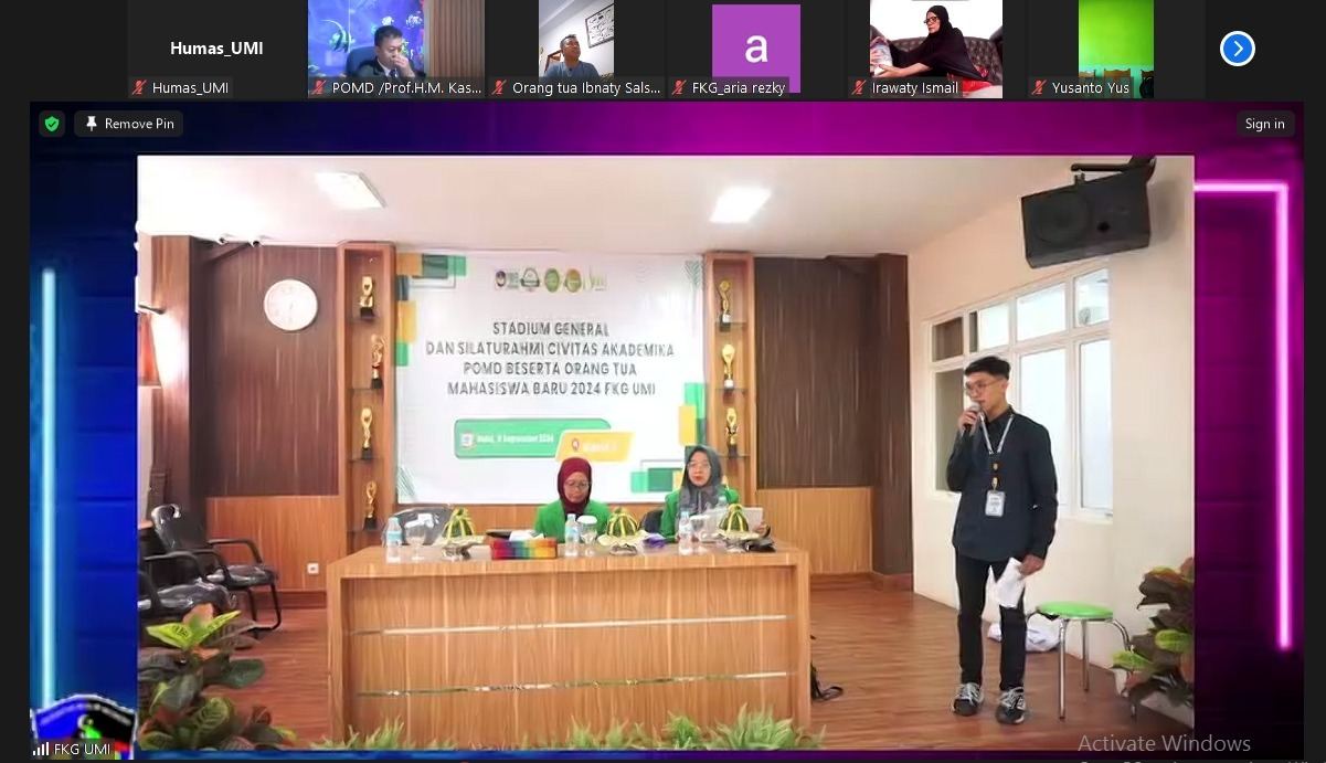 Studium General dan SIlaturahmi Orang Tua Wali Maba FKG UMI 2024
