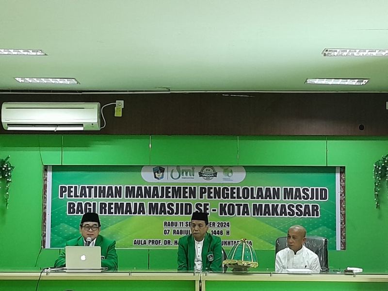 UPT. PKD UMI Gelar Pelatihan Manajemen Masjid Bagi Remaja Masjid Se-Kota Makassar