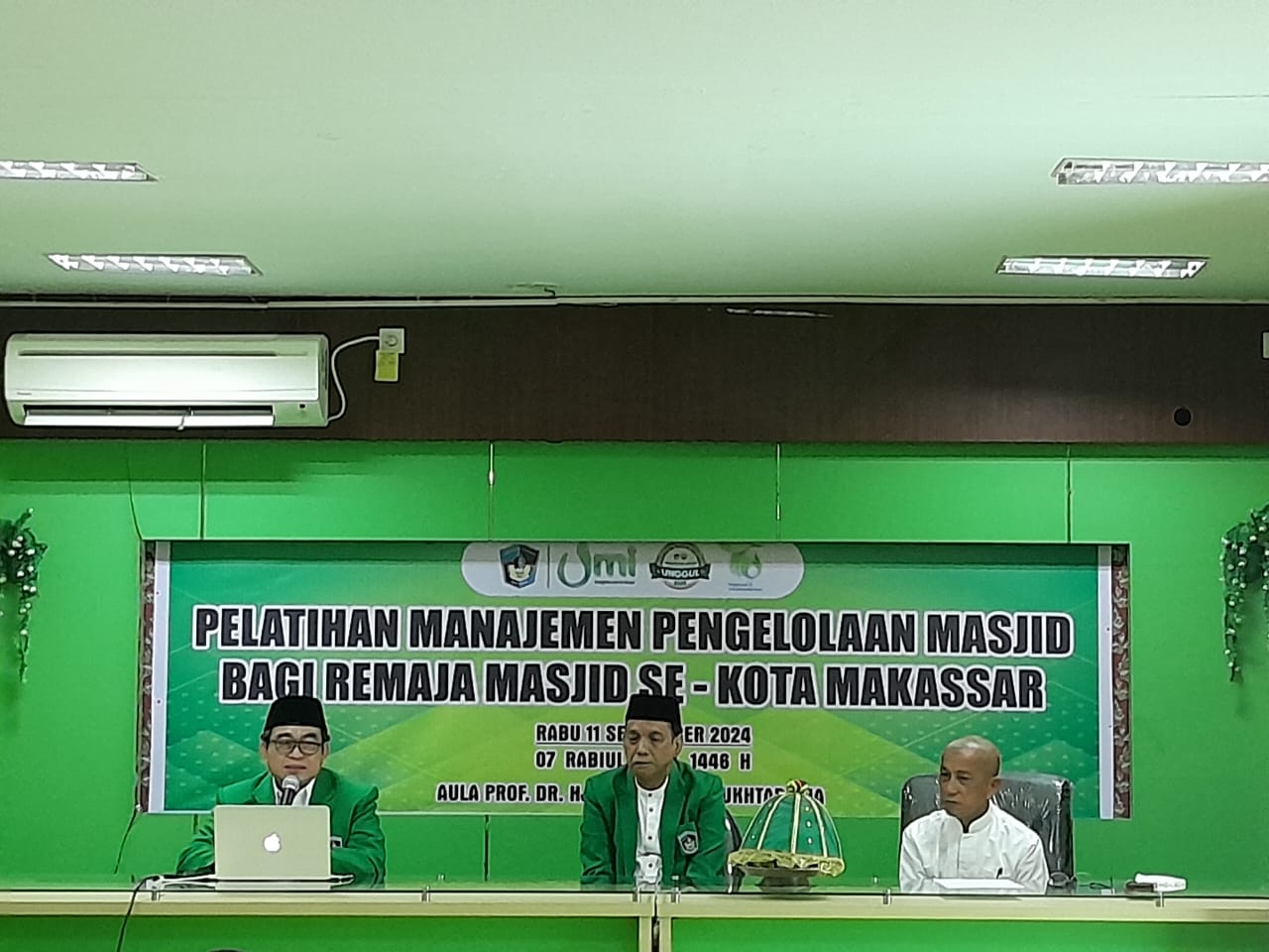 UPT. PKD UMI Gelar Pelatihan Manajemen Masjid Bagi Remaja Masjid Se-Kota Makassar