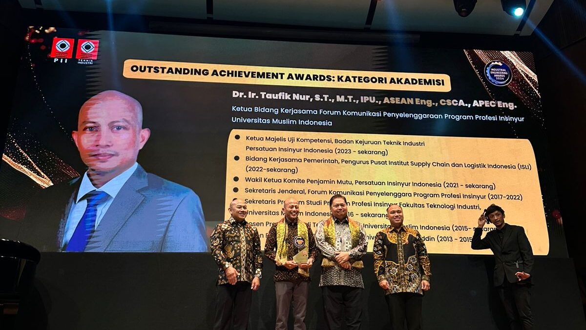 Satu-satunya Akademisi dari KTI, Dosen UMI Raih Industrial Engineering Award 2024