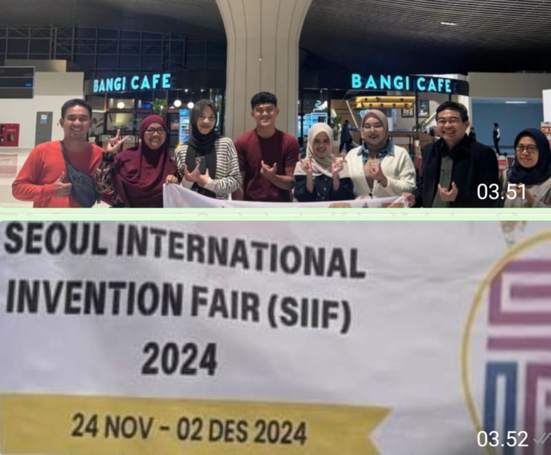 EMPAT MAHASISWA UMI IKUTI SEOUL INVENTION INTERNASIONAL FAIR DI KOREA SELATAN