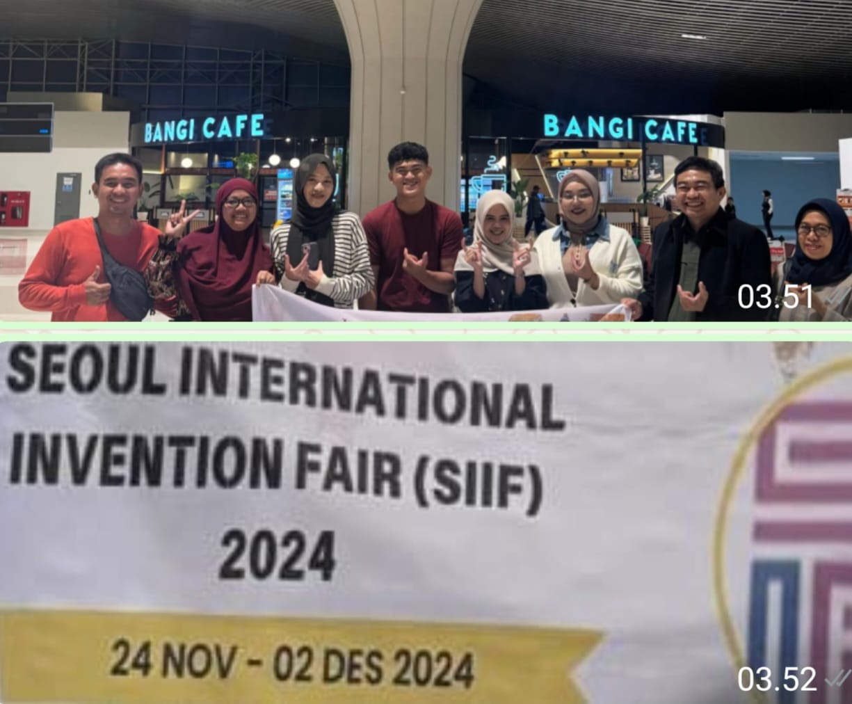 EMPAT MAHASISWA UMI IKUTI SEOUL INVENTION INTERNASIONAL FAIR DI KOREA SELATAN