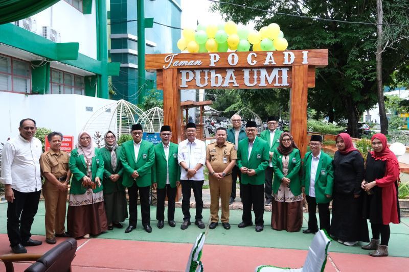 Peresmian Taman POCADI dan Studio Mini Live Streaming PUbA UMI Dirangkaikan Penyerahan SK Pembukaan Prodi Doktor (S3) Kesehatan Masyarakat UMI